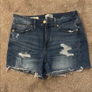 Denim Distressed Women's Shorts